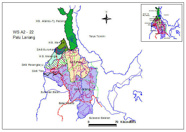 Peta Wilayah Sungai Lariang